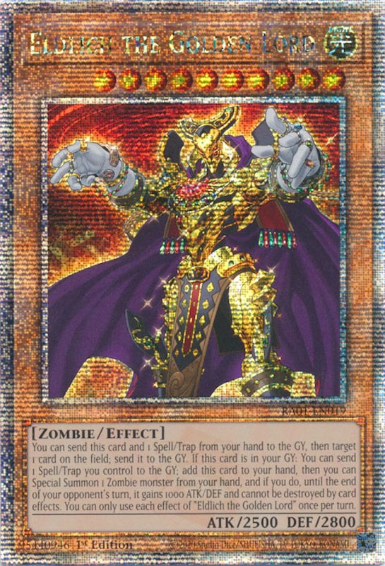 Eldlich the Golden Lord [RA01-EN019] Quarter Century Secret Rare | The Gaming-Verse