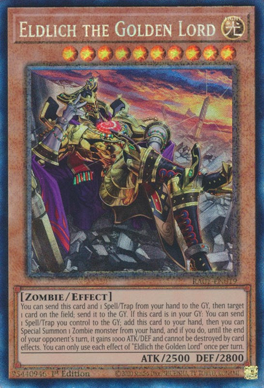 Eldlich the Golden Lord (Alternate Art) [RA01-EN019] Prismatic Collector's Rare | The Gaming-Verse