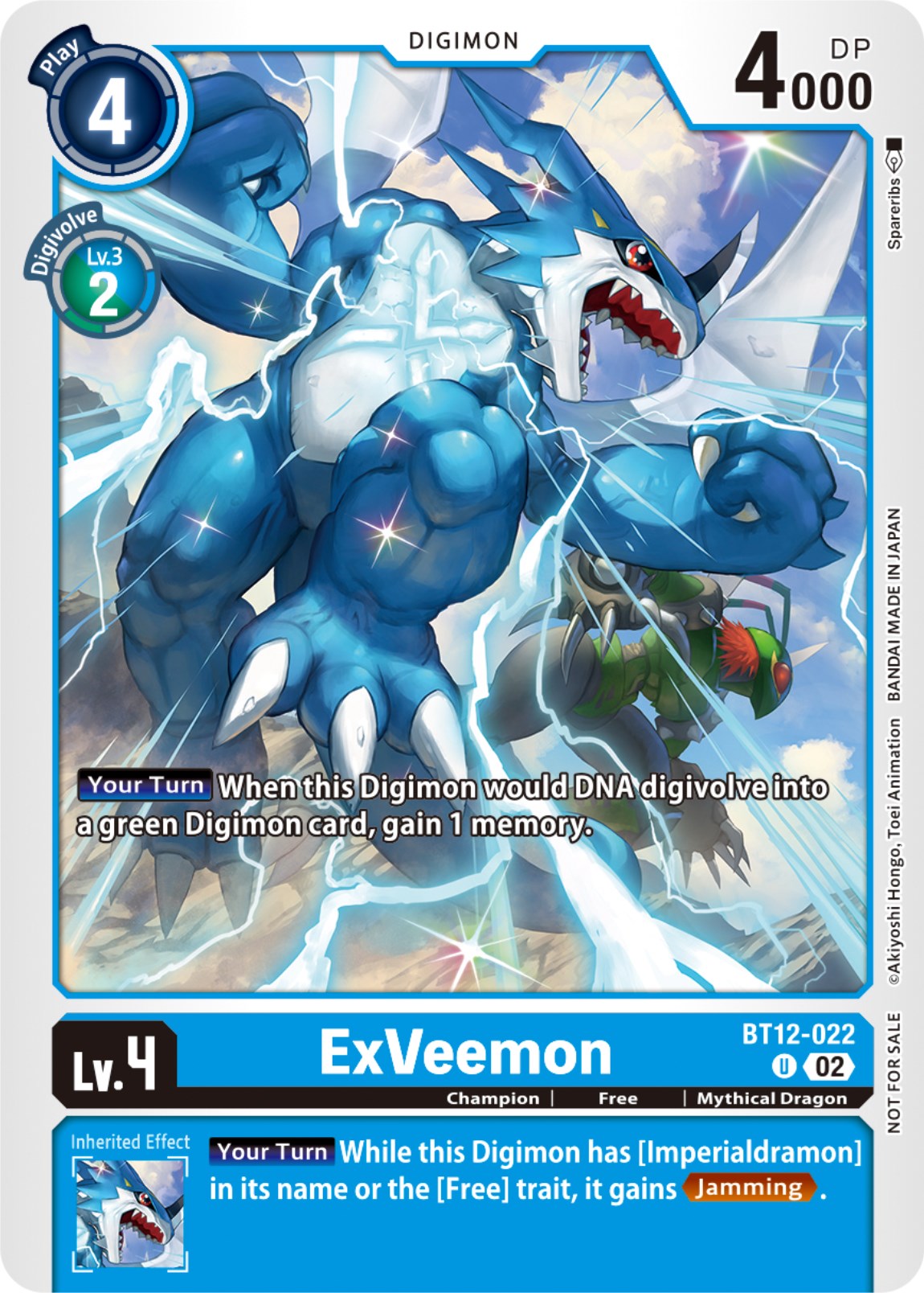 ExVeemon [BT12-022] (NYCC 2023 Demo Deck) [Across Time] | The Gaming-Verse