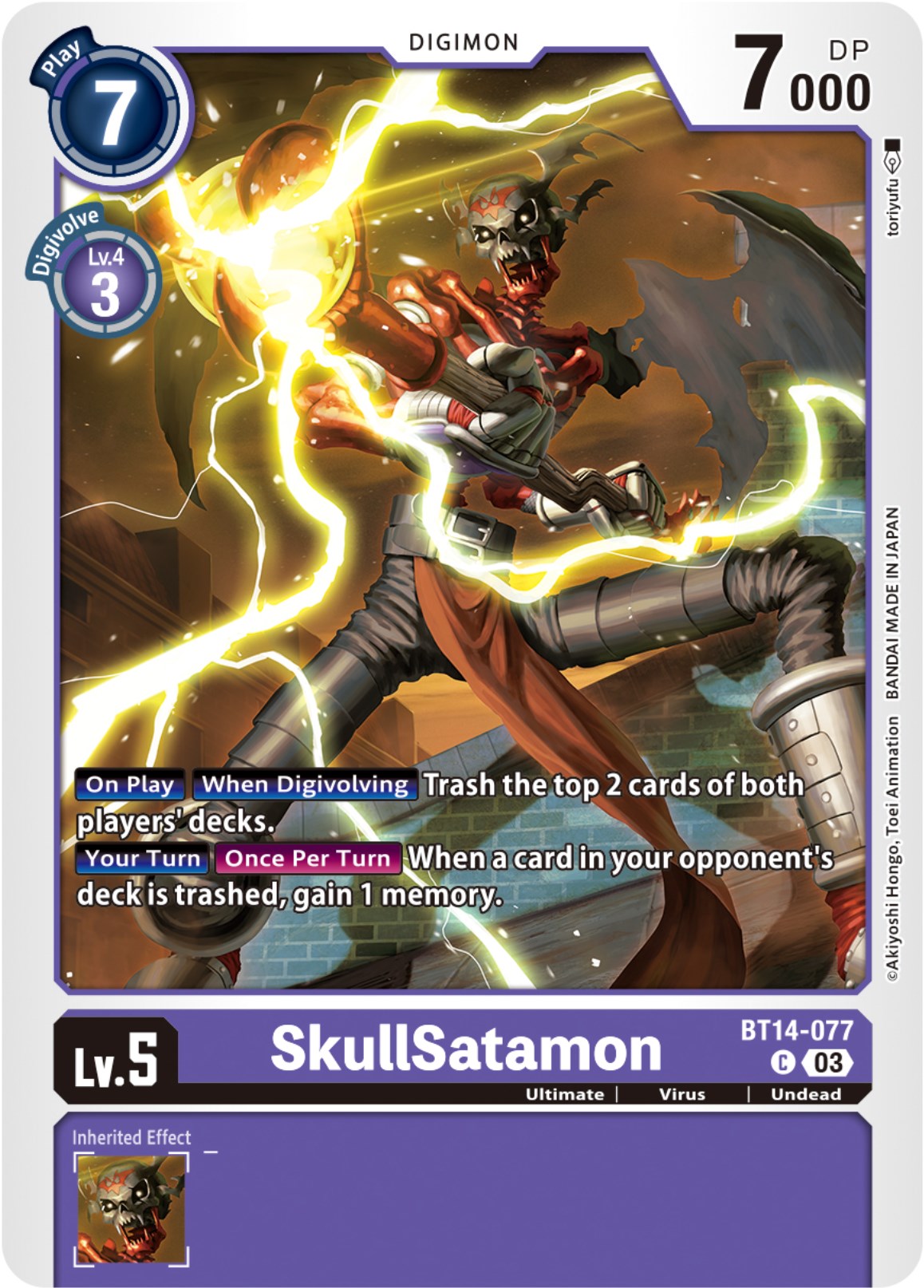 SkullSatamon [BT14-077] [Blast Ace] | The Gaming-Verse