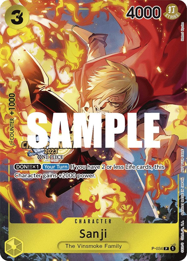 Sanji (CS 2023 Event Pack) [One Piece Promotion Cards] | The Gaming-Verse