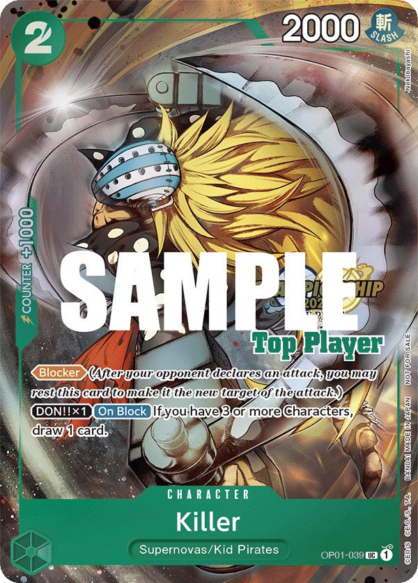 Killer (CS 2023 Top Players Pack) [One Piece Promotion Cards] | The Gaming-Verse