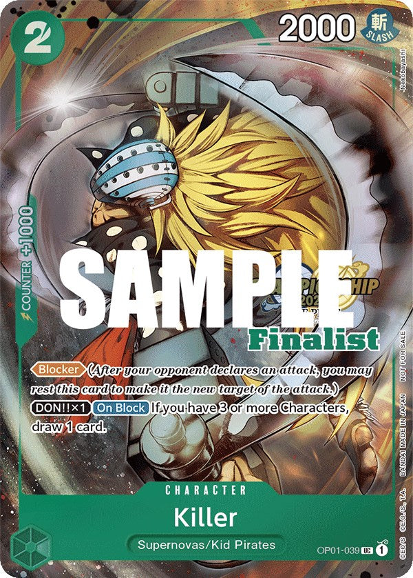 Killer (CS 2023 Top Players Pack) [Finalist] [One Piece Promotion Cards] | The Gaming-Verse