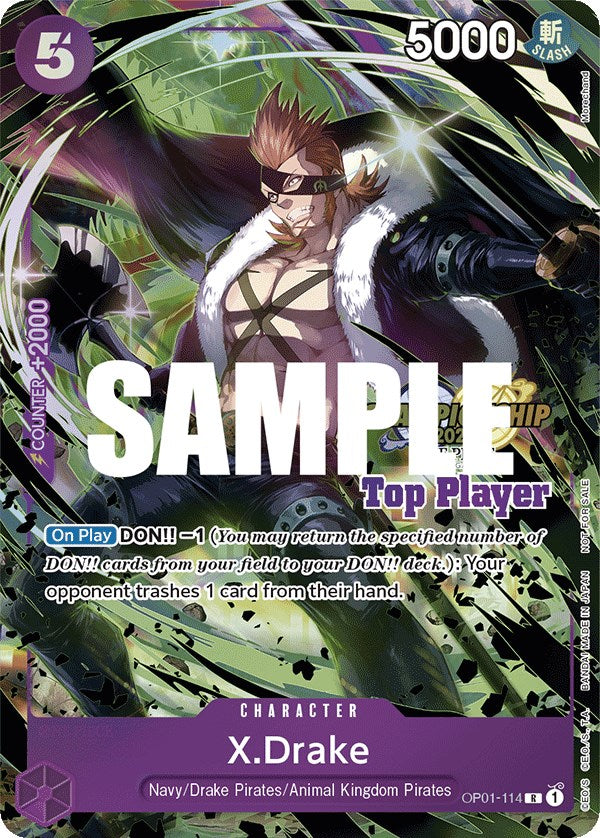 X.Drake (CS 2023 Top Players Pack) [One Piece Promotion Cards] | The Gaming-Verse