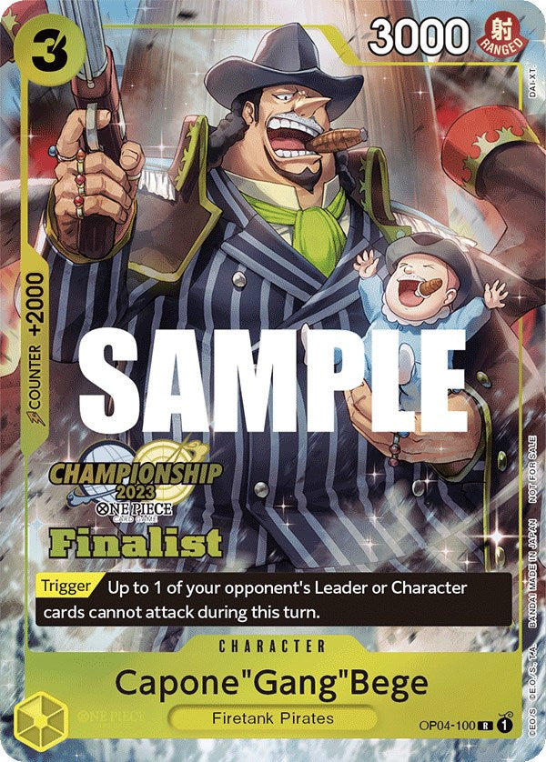 Capone"Gang"Bege (CS 2023 Top Players Pack) [Finalist] [One Piece Promotion Cards] | The Gaming-Verse