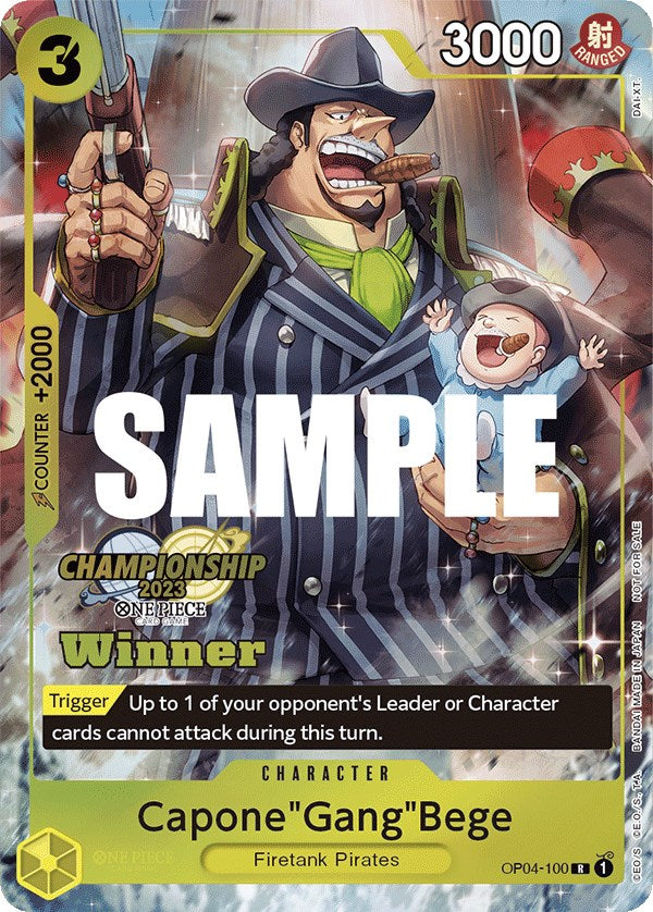 Capone"Gang"Bege (CS 2023 Top Players Pack) [Winner] [One Piece Promotion Cards] | The Gaming-Verse