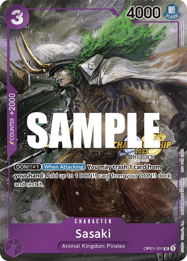 Sasaki (CS 2023 Event Pack Finalist Ver.) [One Piece Promotion Cards] | The Gaming-Verse