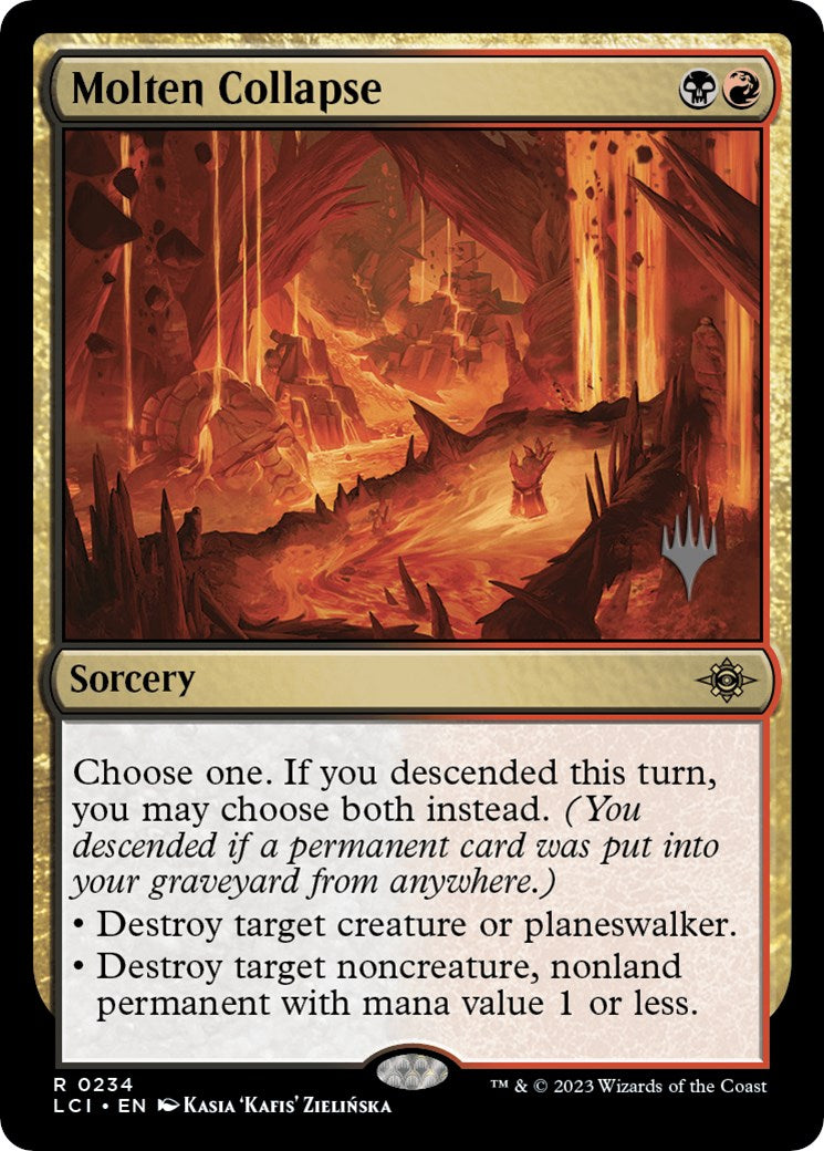 Molten Collapse (Promo Pack) [The Lost Caverns of Ixalan Promos] | The Gaming-Verse