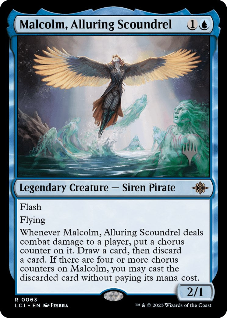 Malcolm, Alluring Scoundrel (Promo Pack) [The Lost Caverns of Ixalan Promos] | The Gaming-Verse