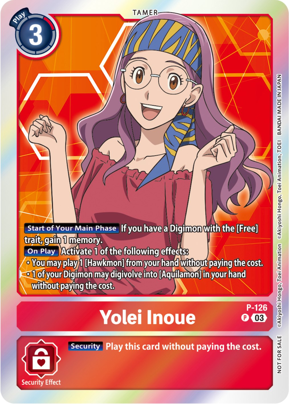 Yolei Inoue [P-126] (Tamer Party Pack -The Beginning- Ver. 2.0) [Promotional Cards] | The Gaming-Verse