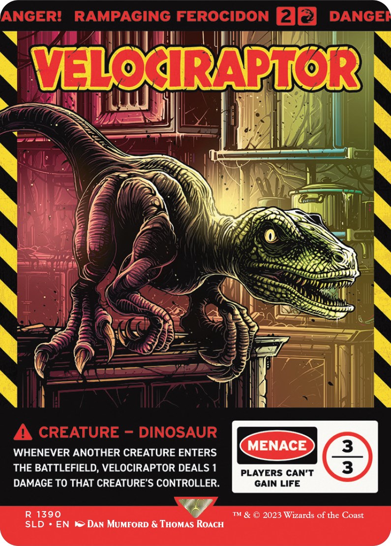 Velociraptor - Rampaging Ferocidon [Secret Lair Drop Series] | The Gaming-Verse