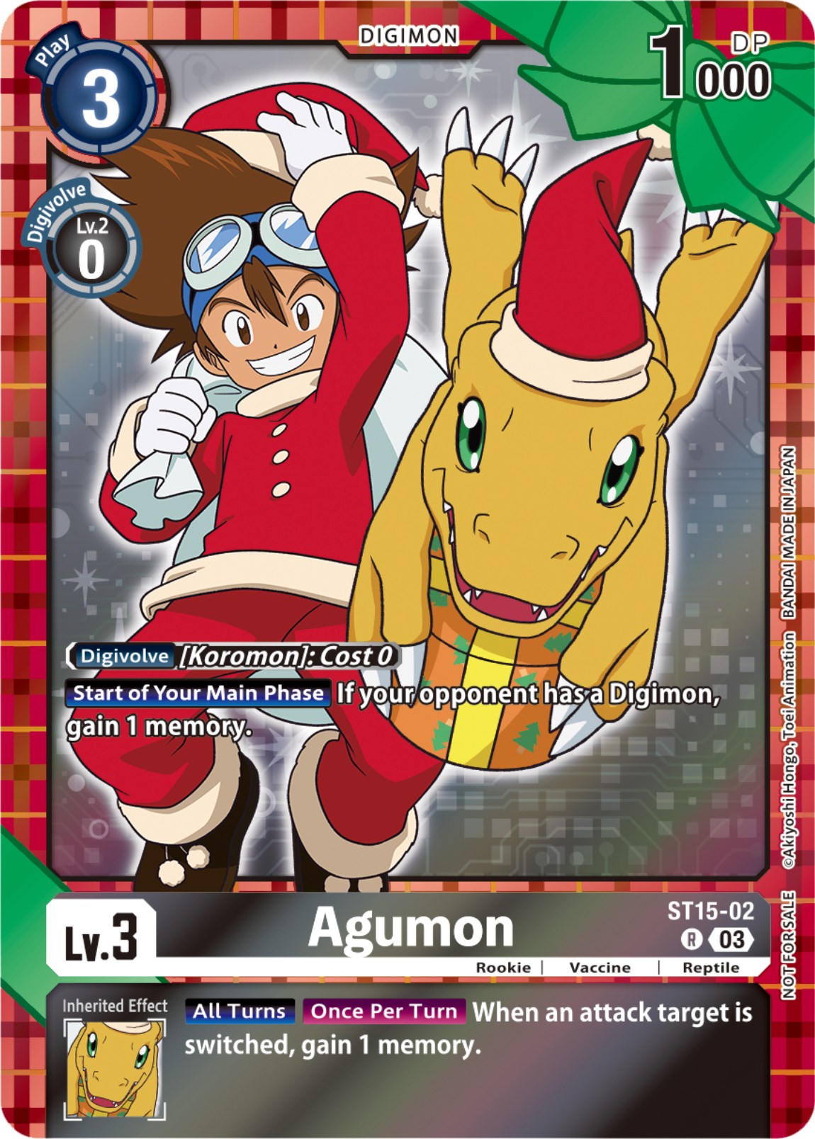 Agumon [ST15-02] (Winter Holiday 2023) [Starter Deck: Dragon of Courage] | The Gaming-Verse