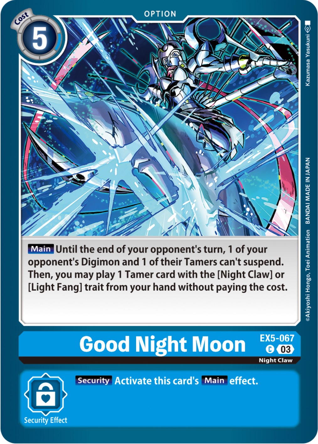 Good Night Moon [EX5-067] [Animal Colosseum] | The Gaming-Verse