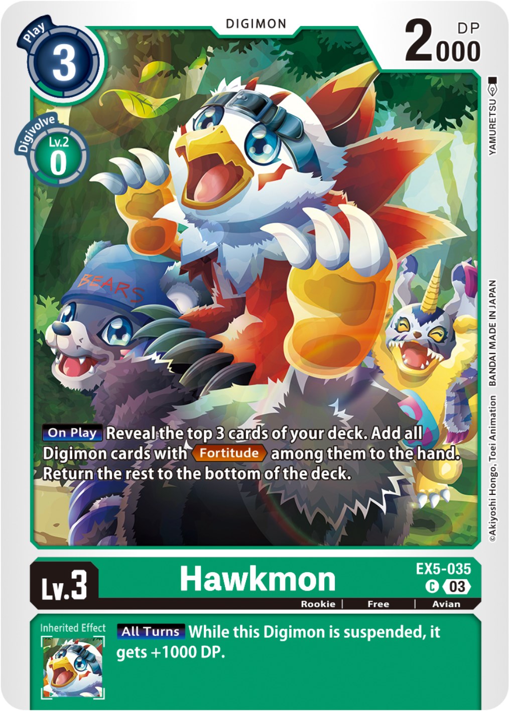 Hawkmon [EX5-035] [Animal Colosseum] | The Gaming-Verse