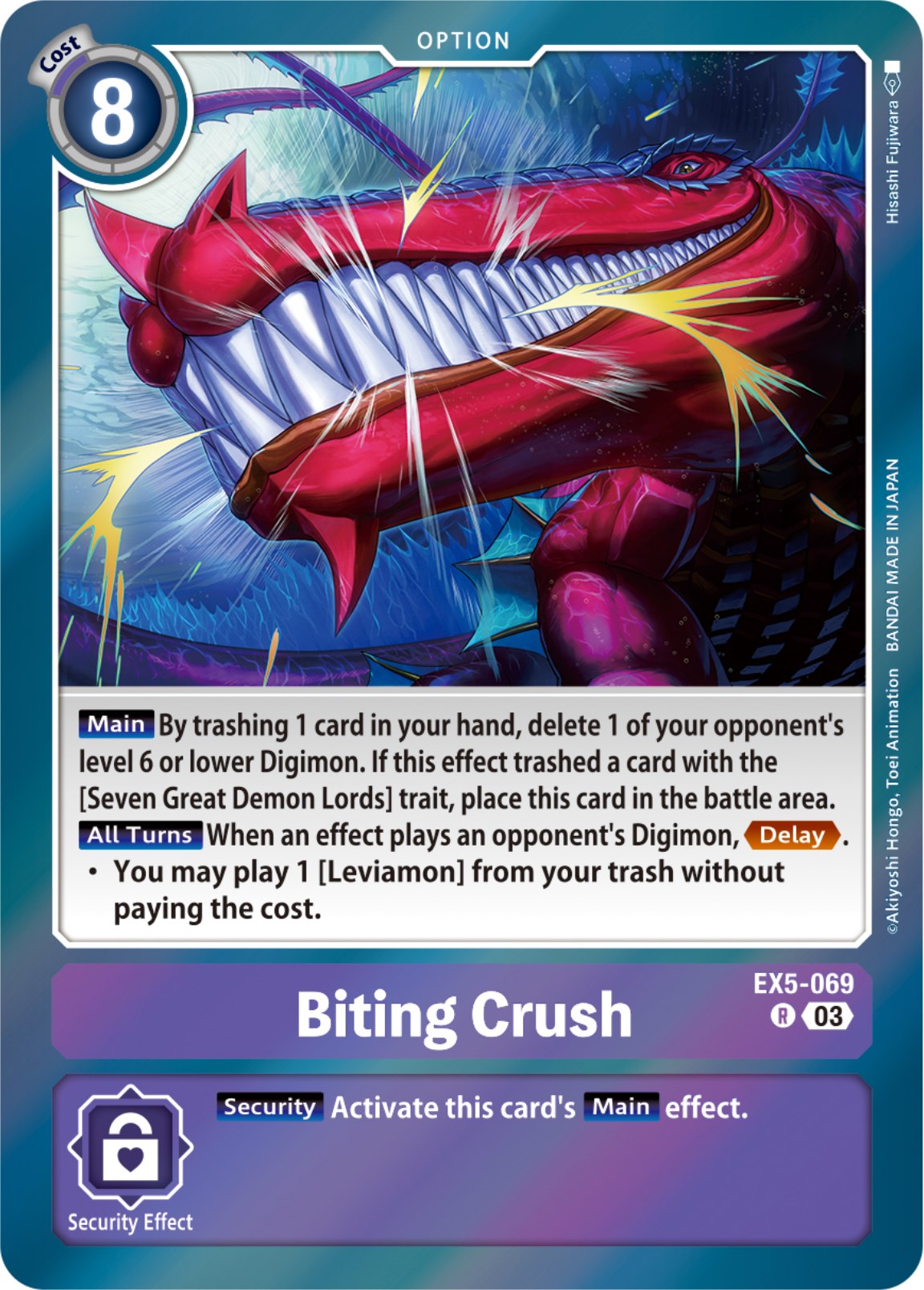 Biting Crush [EX5-069] [Animal Colosseum] | The Gaming-Verse