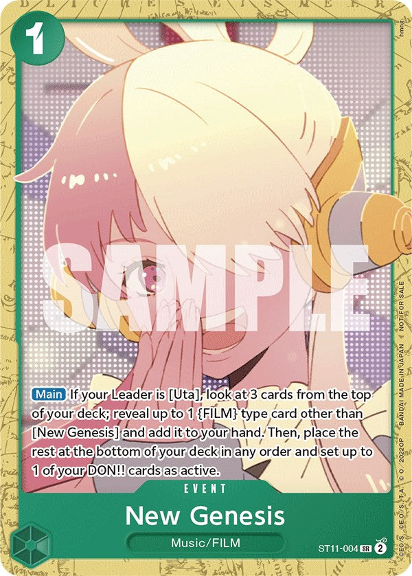 New Genesis (Starter Deck 11: Uta Deck Battle) [One Piece Promotion Cards] | The Gaming-Verse