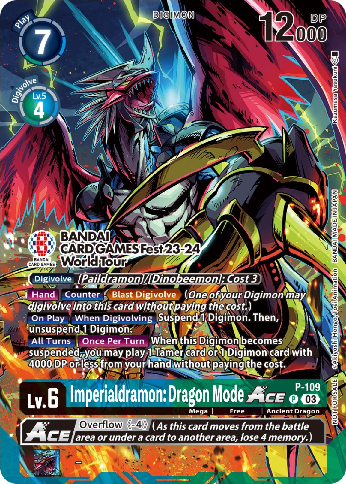 Imperialdramon: Dragon Mode Ace [P-109] (BANDAI Card Games Fest 23-24 World Tour) [Promotional Cards] | The Gaming-Verse