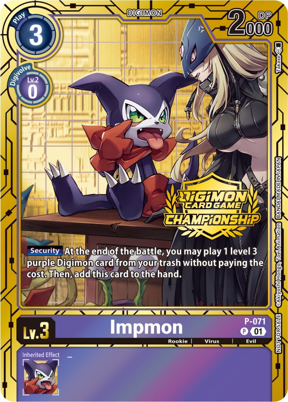 Impmon [P-071] (Championship 2023 Gold Card Set) [Promotional Cards] | The Gaming-Verse