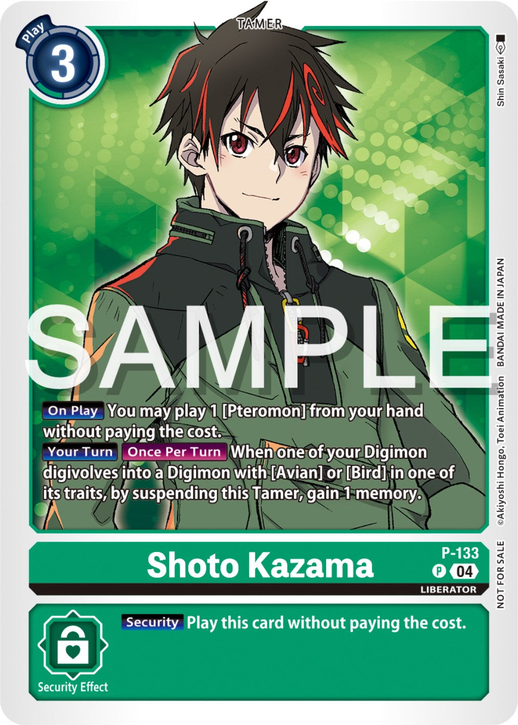 Shoto Kazama [P-133] (Digimon Liberator Promotion Pack) [Promotional Cards] | The Gaming-Verse