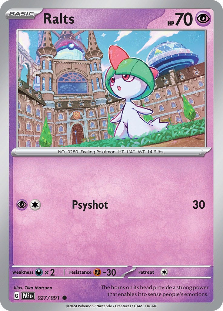 Ralts (027/091) [Scarlet & Violet: Paldean Fates] | The Gaming-Verse