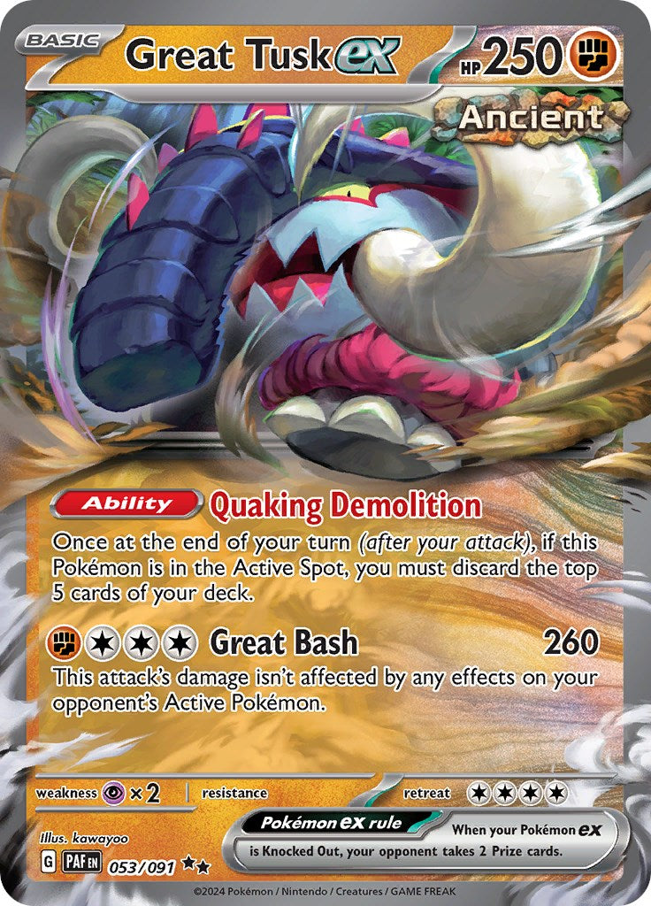 Great Tusk ex (053/091) [Scarlet & Violet: Paldean Fates] | The Gaming-Verse