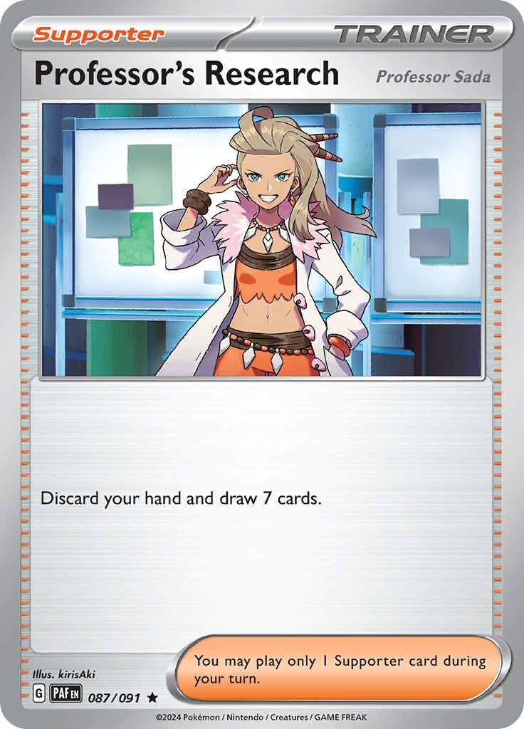 Professor's Research (087/091) [Scarlet & Violet: Paldean Fates] | The Gaming-Verse