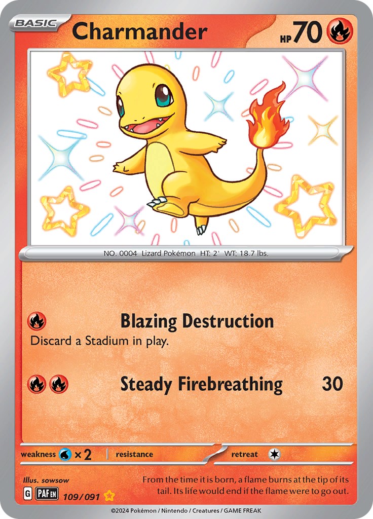 Charmander (109/091) [Scarlet & Violet: Paldean Fates] | The Gaming-Verse