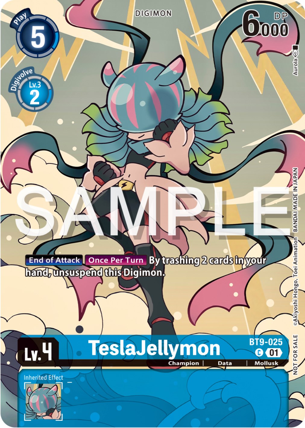 TeslaJellymon [BT9-025] (Digimon Illustration Competition Pack 2023) [X Record Promos] | The Gaming-Verse