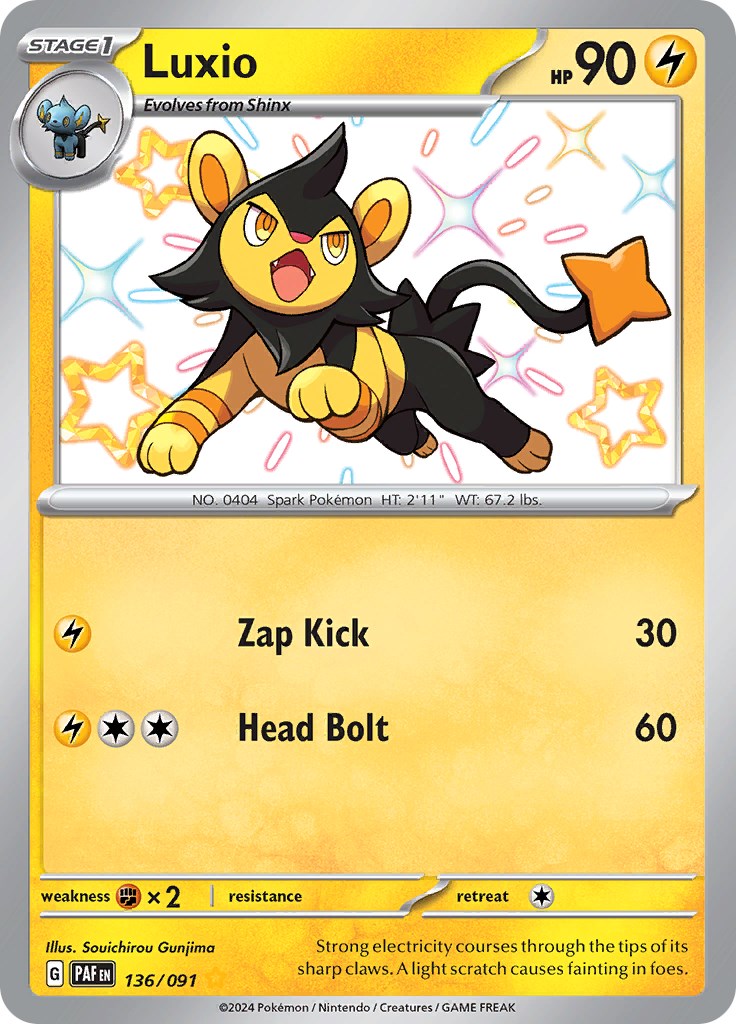 Luxio (136/091) [Scarlet & Violet: Paldean Fates] | The Gaming-Verse