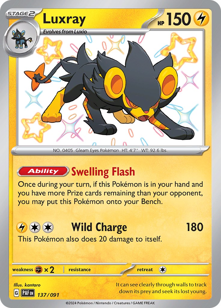 Luxray (137/091) [Scarlet & Violet: Paldean Fates] | The Gaming-Verse