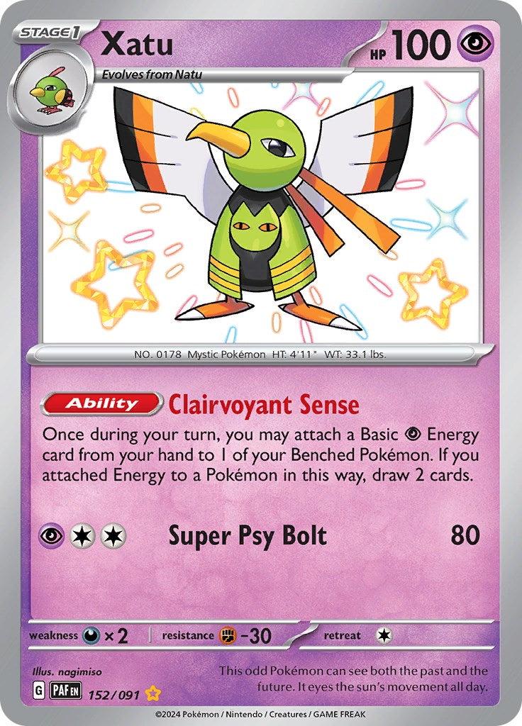 Xatu (152/091) [Scarlet & Violet: Paldean Fates] | The Gaming-Verse