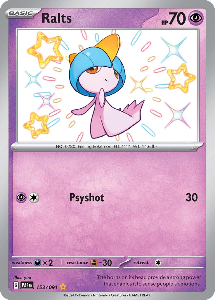 Ralts (153/091) [Scarlet & Violet: Paldean Fates] | The Gaming-Verse