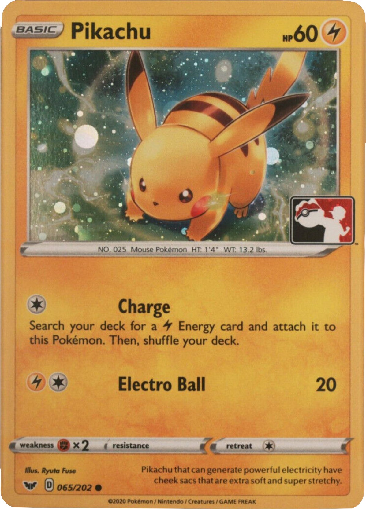 Pikachu (065/202) (Cosmos Holo) [League & Championship Cards] | The Gaming-Verse