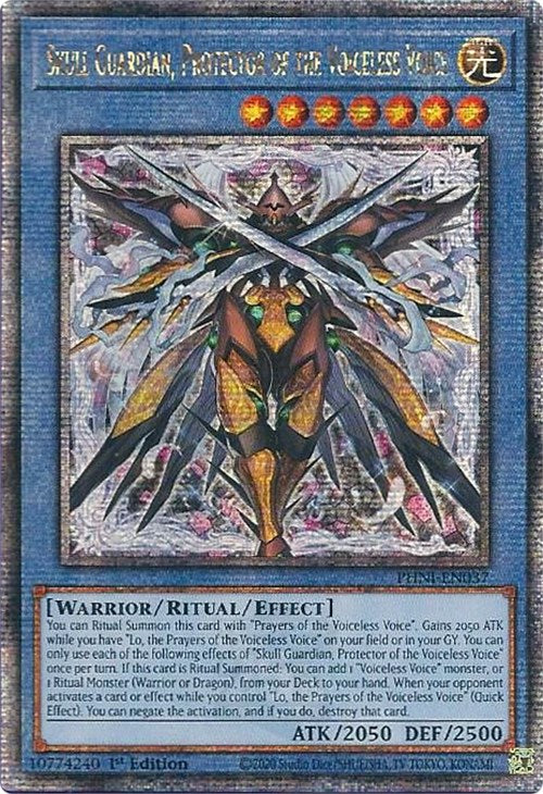 Skull Guardian, Protector of the Voiceless Voice [PHNI-EN037] Quarter Century Secret Rare | The Gaming-Verse