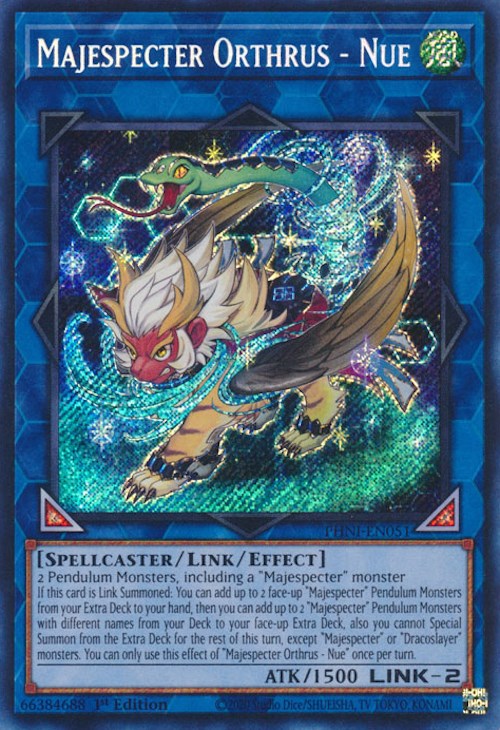 Majespecter Orthrus - Nue [PHNI-EN051] Secret Rare | The Gaming-Verse