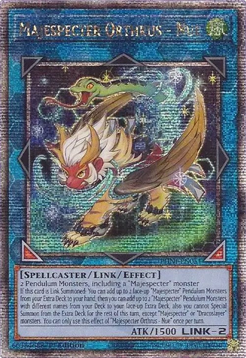 Majespecter Orthrus - Nue [PHNI-EN051] Quarter Century Secret Rare | The Gaming-Verse