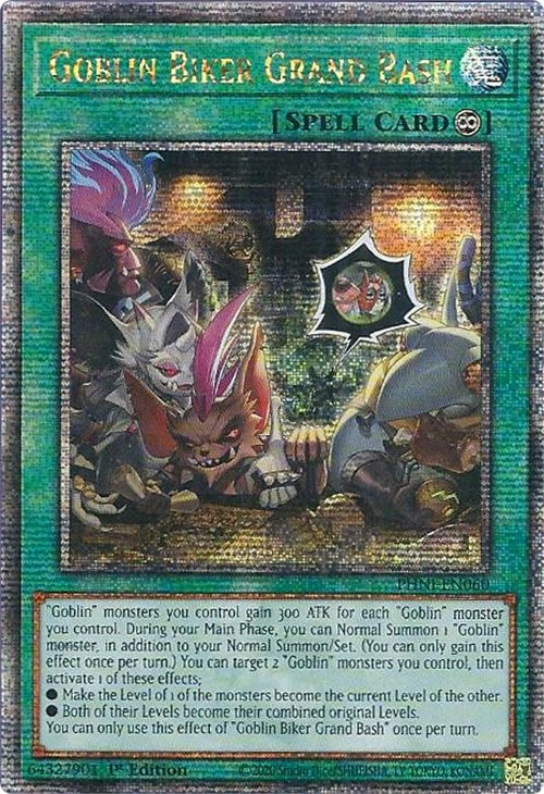 Goblin Biker Grand Bash [PHNI-EN060] Quarter Century Secret Rare | The Gaming-Verse