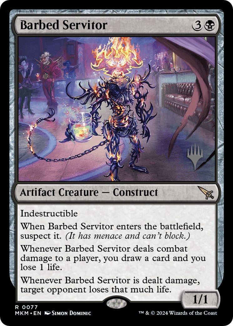 Barbed Servitor (Promo Pack) [Murders at Karlov Manor Promos] | The Gaming-Verse