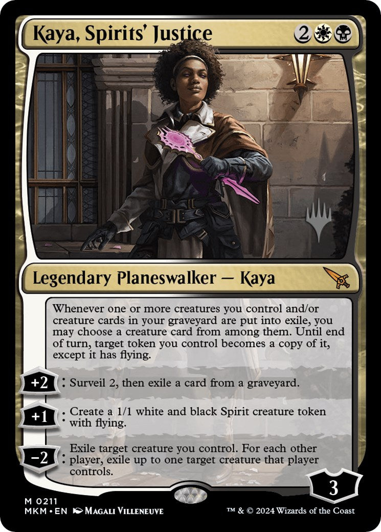 Kaya, Spirits' Justice (Promo Pack) [Murders at Karlov Manor Promos] | The Gaming-Verse