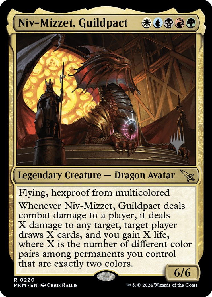 Niv-Mizzet, Guildpact (Promo Pack) [Murders at Karlov Manor Promos] | The Gaming-Verse