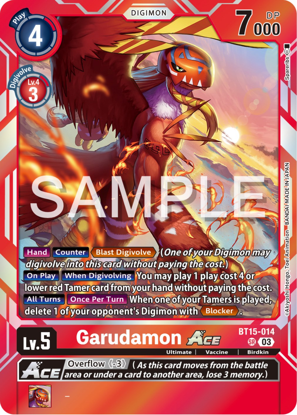 Garudamon Ace [BT15-014] [Exceed Apocalypse] | The Gaming-Verse