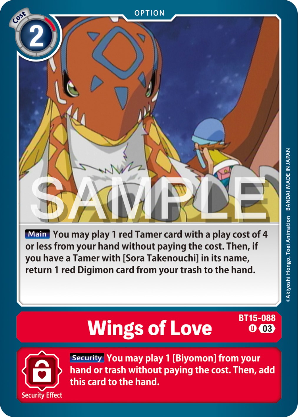 Wings of love [BT15-088] [Exceed Apocalypse] | The Gaming-Verse