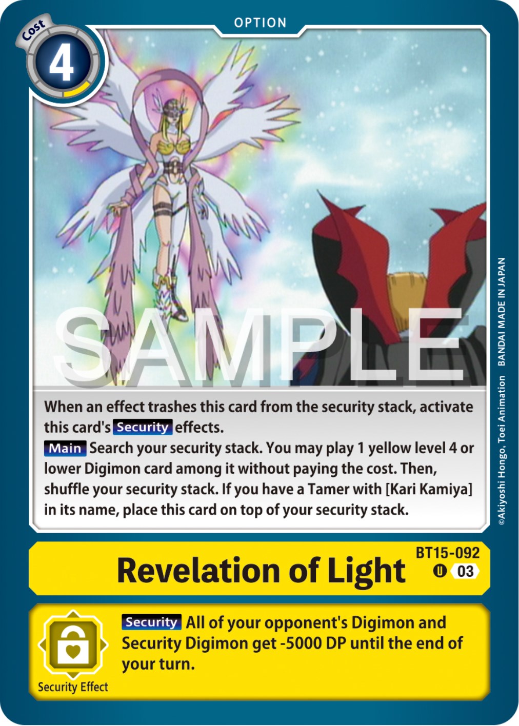 Revelation of Light [BT15-092] [Exceed Apocalypse] | The Gaming-Verse