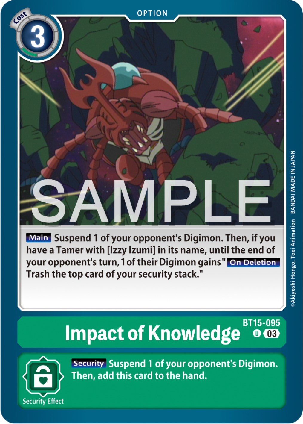 Impact of Knowledge [BT15-095] [Exceed Apocalypse] | The Gaming-Verse