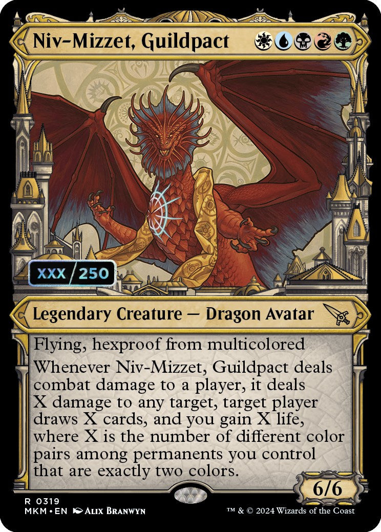 Niv-Mizzet, Guildpact (Serialized) [Murders at Karlov Manor] | The Gaming-Verse