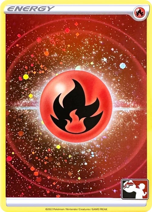 Fire Energy (Cosmos Holo) [Prize Pack Series Three] | The Gaming-Verse