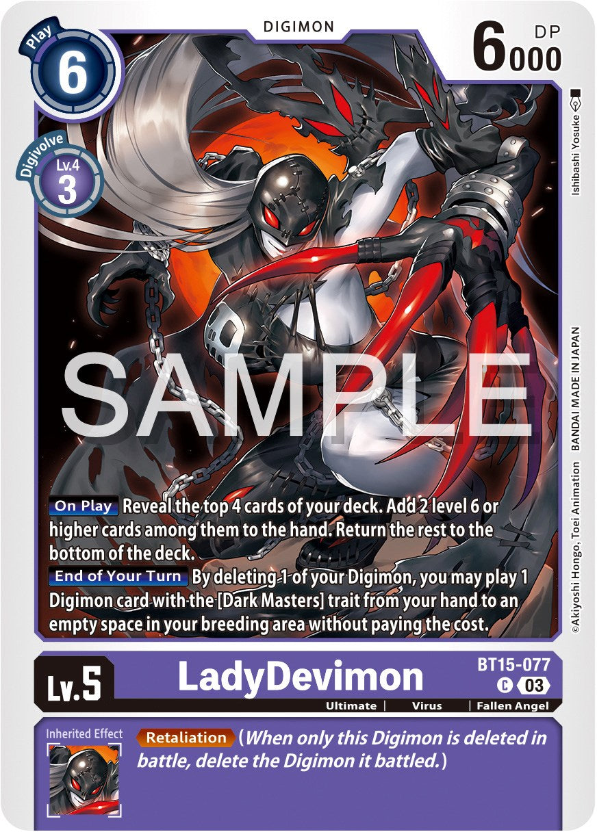 LadyDevimon [BT15-077] [Exceed Apocalypse] | The Gaming-Verse