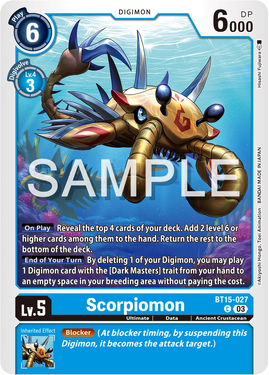 Scorpiomon [BT15-027] [Exceed Apocalypse] | The Gaming-Verse