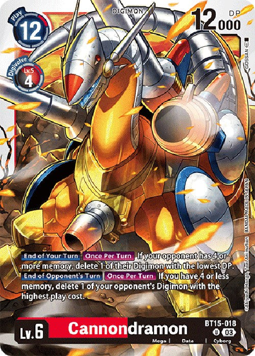 Cannondramon [BT15-018] [Exceed Apocalypse] | The Gaming-Verse