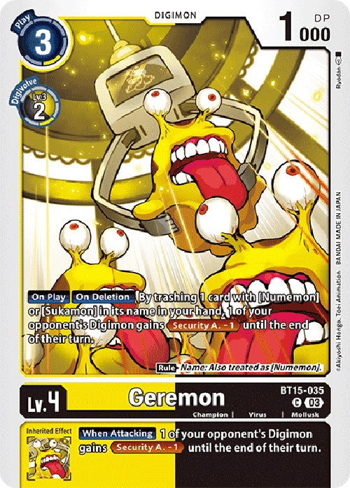 Geremon [BT15-035] [Exceed Apocalypse] | The Gaming-Verse